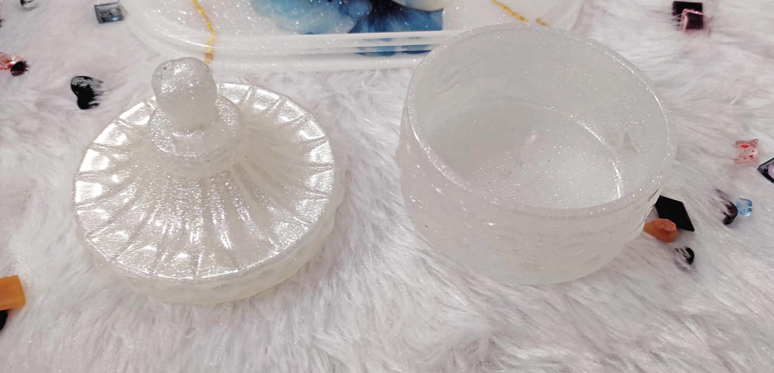 Tray with Utility Box - (Pearl White) (Set of 3) - Image 5